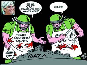 ブラジル人風刺画家カルロス・ラトゥフ（Carlos Latuff）氏の作品