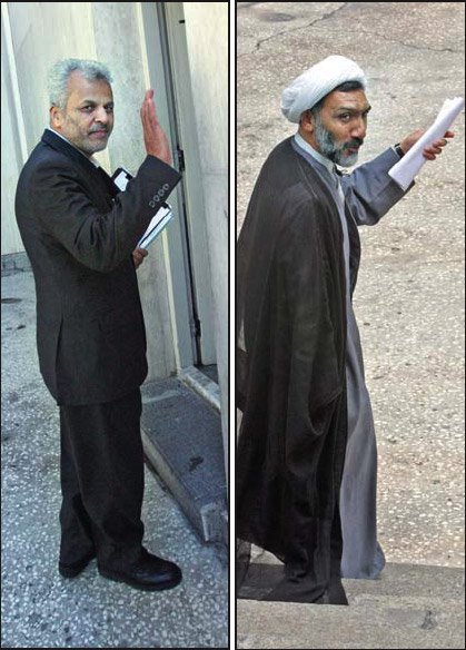 左:ダーネシュ=ジャアファリー、右:プールモハンマディー