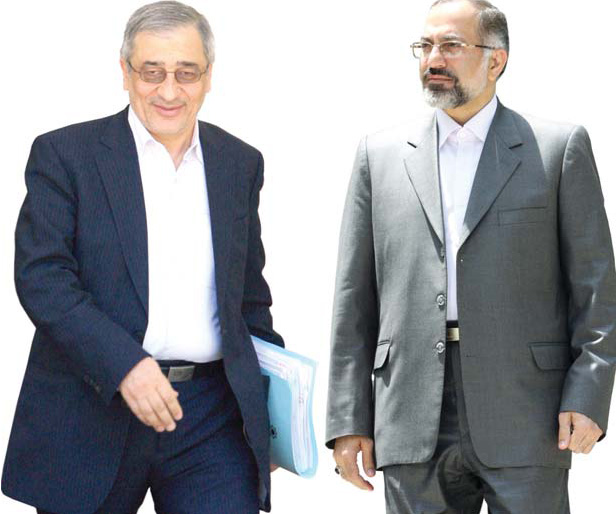 左:マザーヘリー中央銀行総裁、右:ジャフロミー労働相