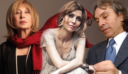 左からアイシェ・クリン、エリフ・シャファク、イスケンデル・パラ