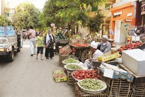 昨日のカイロのある市場