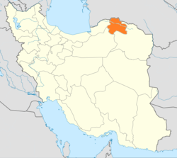 北ホラーサーン州（http://en.wikipedia.org/wiki/North_Khorasan_Province　より）