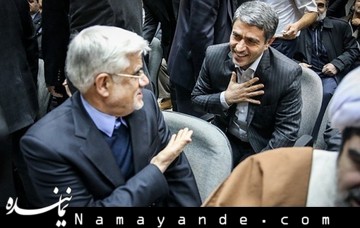 アーレフ[写真左]とテイエブニヤー経済相[右](www.namayande.com より)