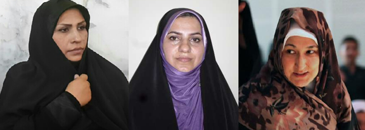 これまで県知事に任命された三人の女性。左から順にマアスーメ・パランドヴァール、ホメイラー・リーギー、マルジャーン・ナーズゴリーチー