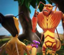 『蜜蜂たちの歌声』（http://www.farhangohonar.ir/detail/6065より）。イランの国産アニメには、CGアニメ、クレイアニメなども多い。