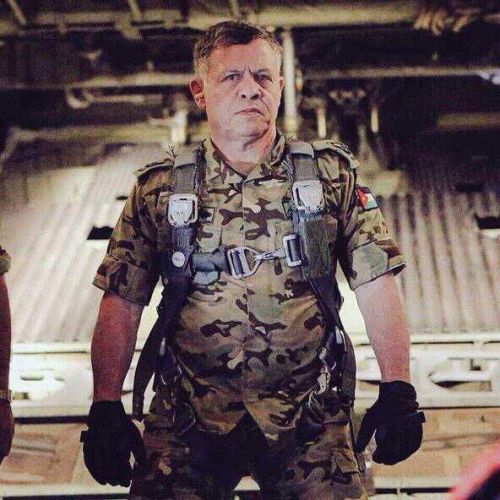 ヨルダン国王アブドゥッラー二世。空軍で兵役を務めた。
