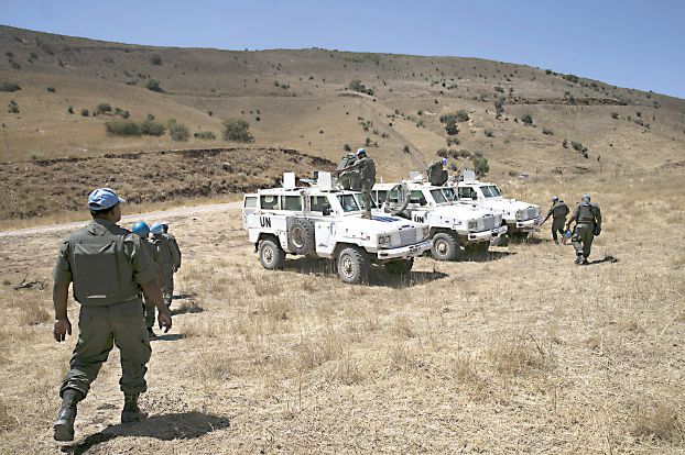 昨日のゴラン高原、国連フィジー部隊（Reuters）