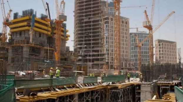 モロッコの工事現場