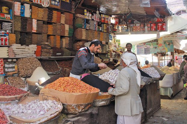 サナアのスーク（AFP）