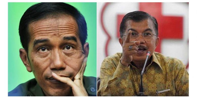 ジョコ・ウィドド・ジャカルタ首都特別州知事とユスフ・カラ前副大統領