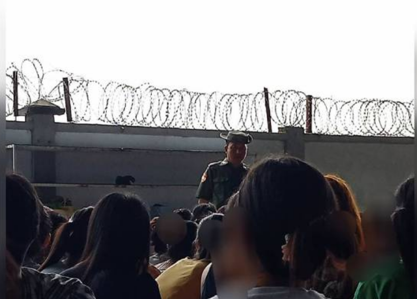 問題が発生したシュエピーダー区タードゥーカン工業地区にあるHosheng 縫製工場 写真:ミャンマーレイバーニュース