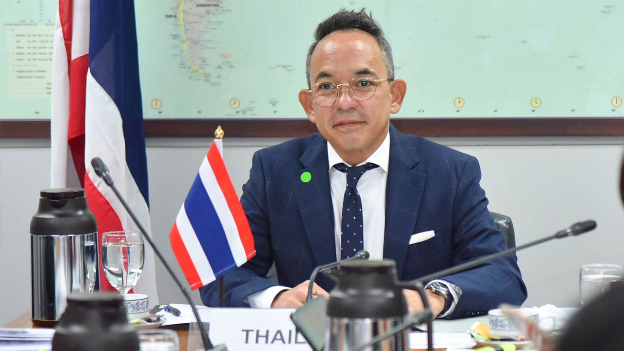 タイ外務省報道官ニコンデート・バランクラ。2020年6月10日（写真：Twitter/ กระทรวงการต่างประเทศ | MFA of Thailand）